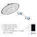 Morpilot Shower Head  Polished Chrome Top Spray Rain Shower Head with Waterproof Music Jet Wireless Bluetooth Speaker  Showerhead Audio Box Built-in Mic with Answer Calls Button - B07GSPR6WT